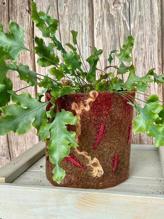 Autumn leaves plant wrap