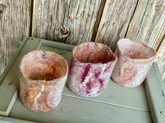Felted Tea Light